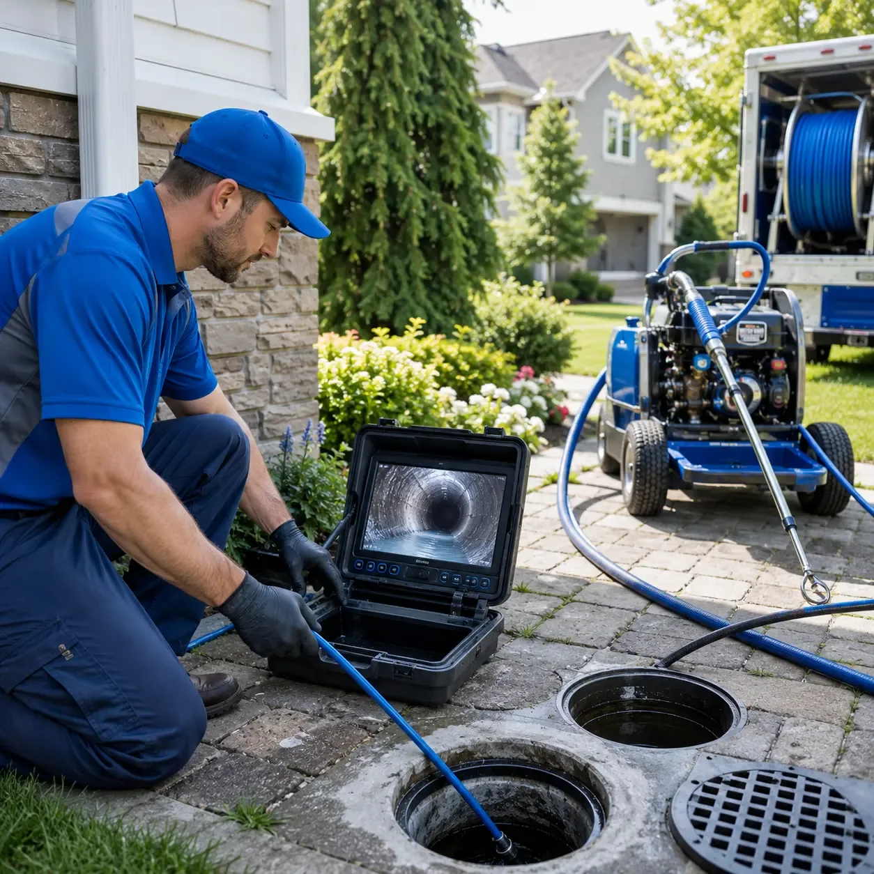 Outdoor drain cleaning professionals serving Nichols, NY